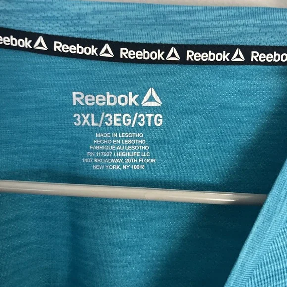 Reebok Mens Tshirt Size 3XL Blue Short Sleeve - Picture 3 of 4